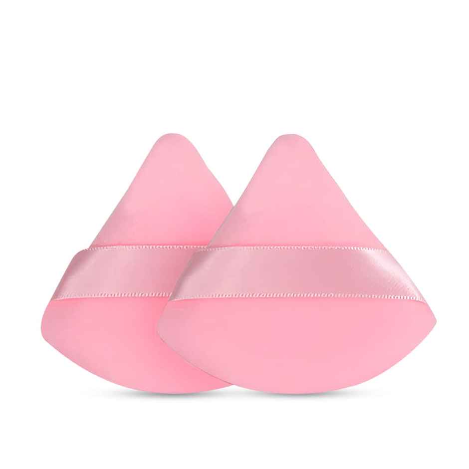 Gleva Triangle Makeup Puff 2 Pcs Soft Foundation Powder Blender Sponge Wet Dry Beauty Set