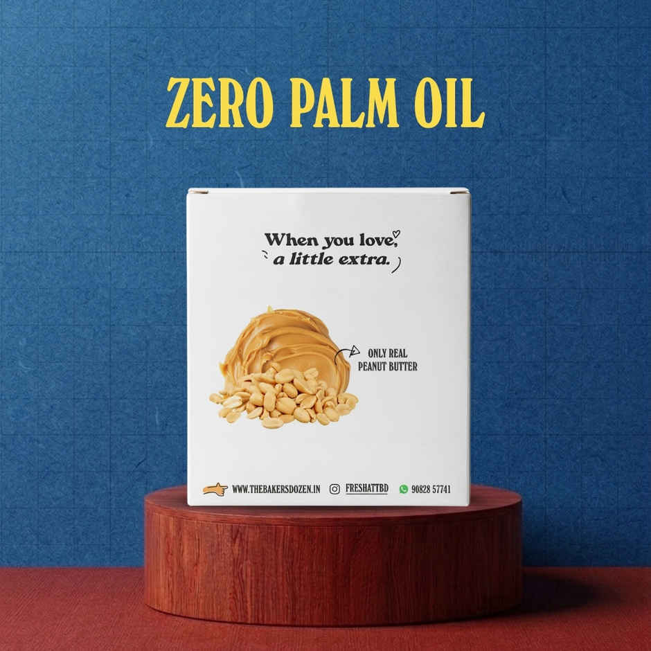 The Baker's Dozen Peanut Butter Cookies | High Protein Cookies | Premium Biscuit Handmade Cookies