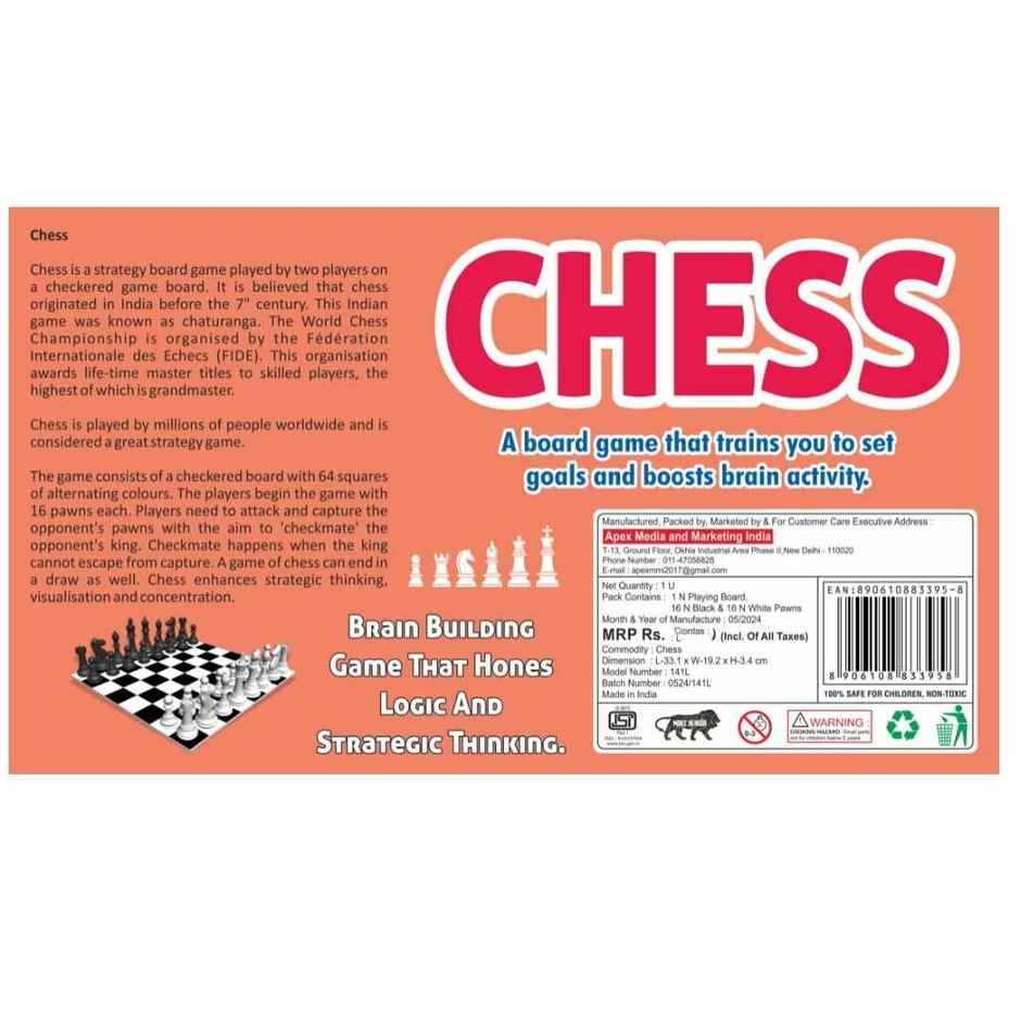 Apex Chess Board Game | Classic Strategy Game for Kids & Adults | Family Game