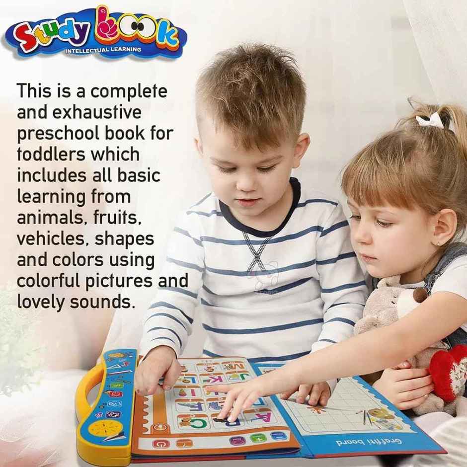 Storio Intelligence English Sound Book for Kids | Alphabet & Words Learning