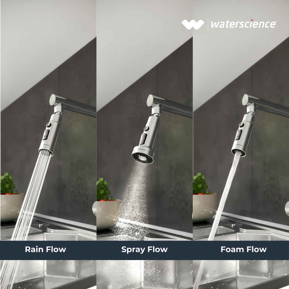 Waterscience Tap Extender-Compact | 360-Degree Rotation | Upto 70% Water Saving