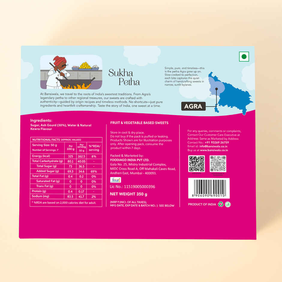 Sukha Petha | Dry Petha from Agra by Bansiwala