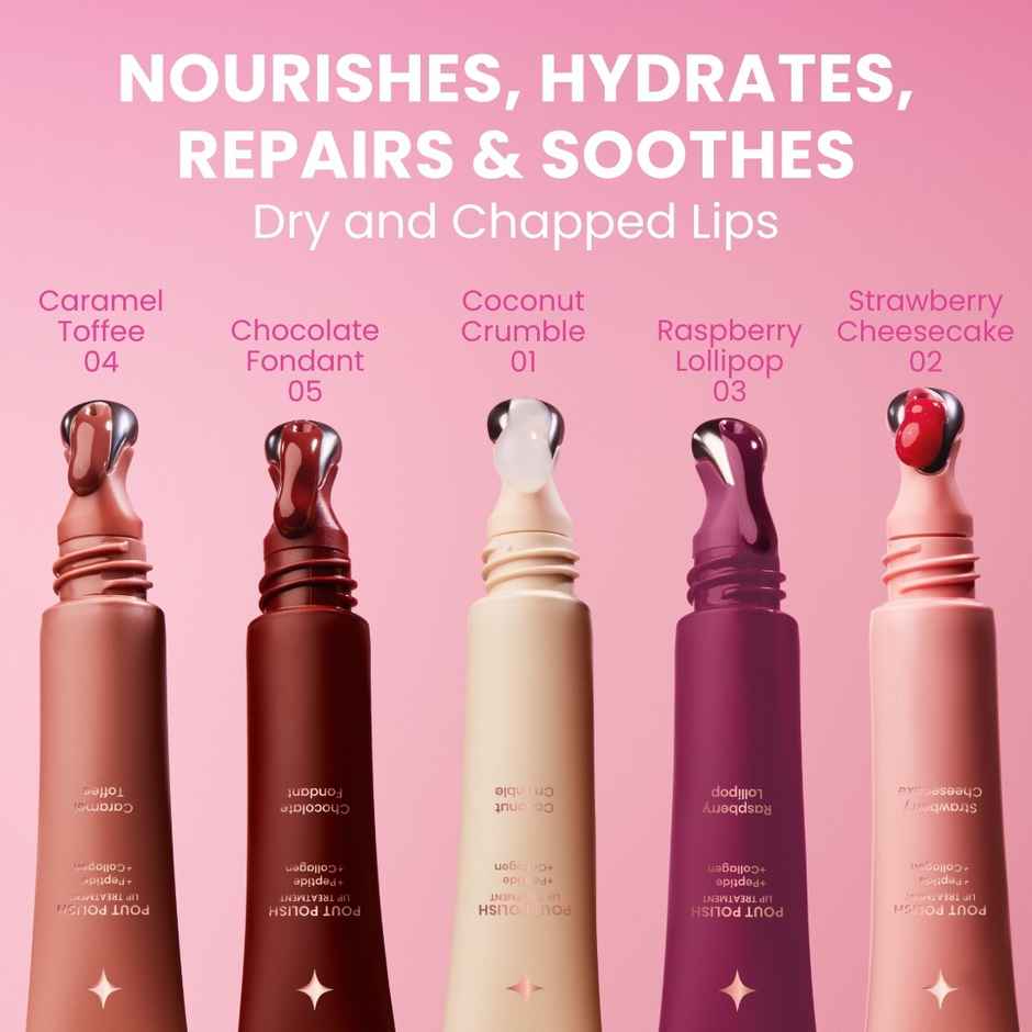 Typsy Beauty Pout Polish Peptide Lip Treatment Balm|Chocolate Fondant|8Ml