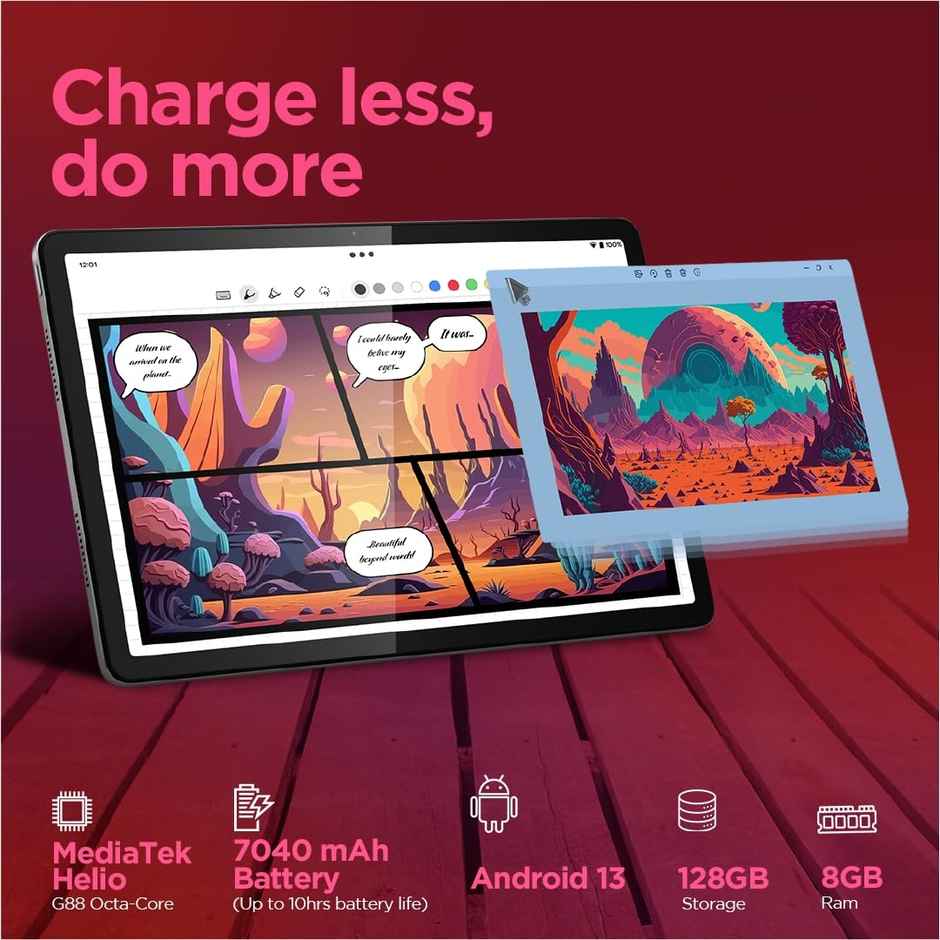 Lenovo Tab M11|11 inch|90 Hz 400 nits Display|8GB RAM|128GB ROM|Quad Speakers|Wi-Fi|Seafoam Green
