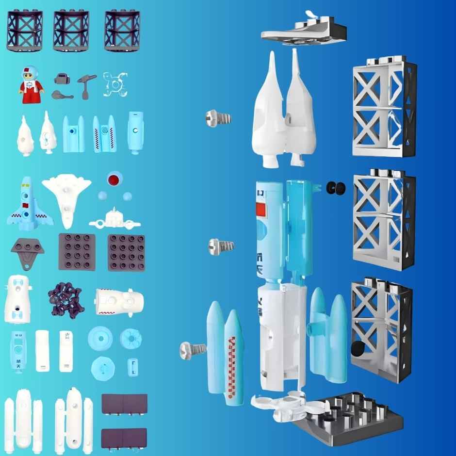 Toyshine DIY Rocket Space Shuttle STEM Toys for Kids