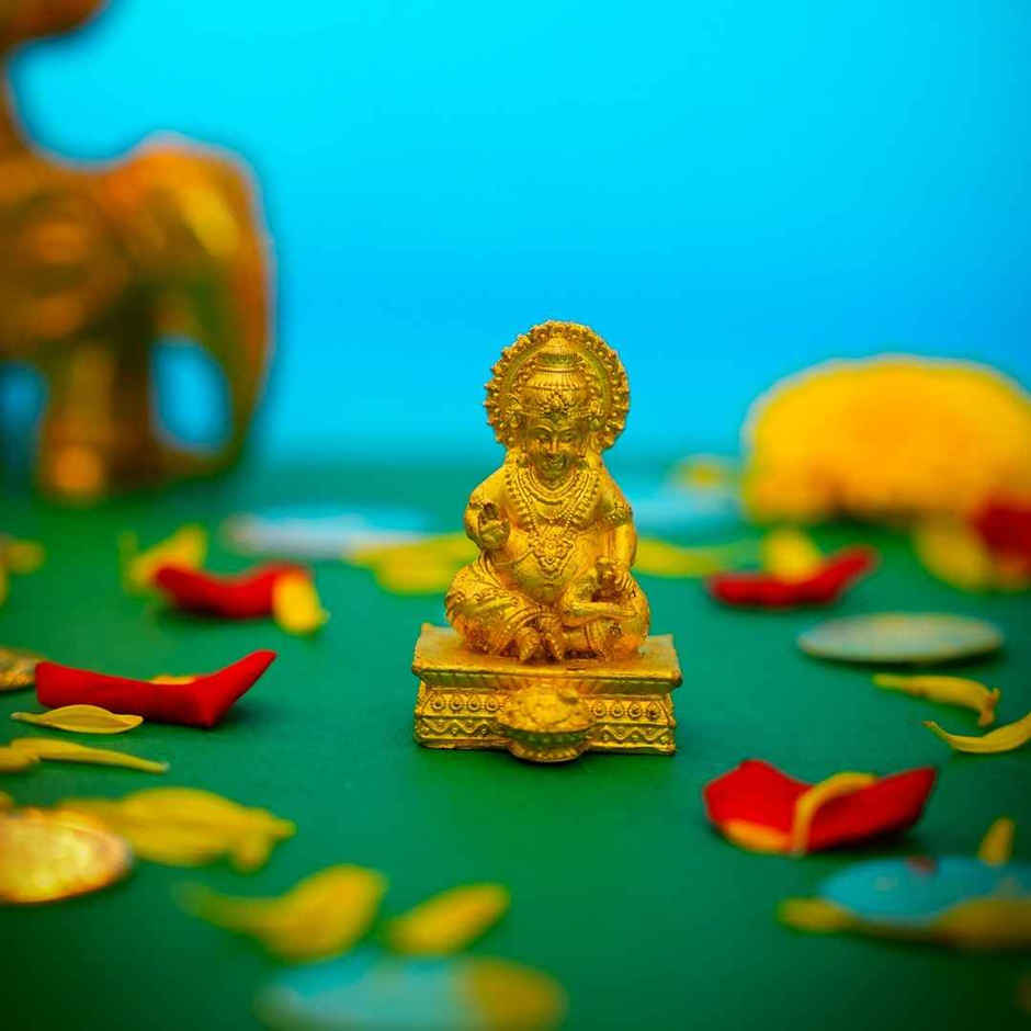 Lord Kuber Idol (Special Design) | Brass | Svasti