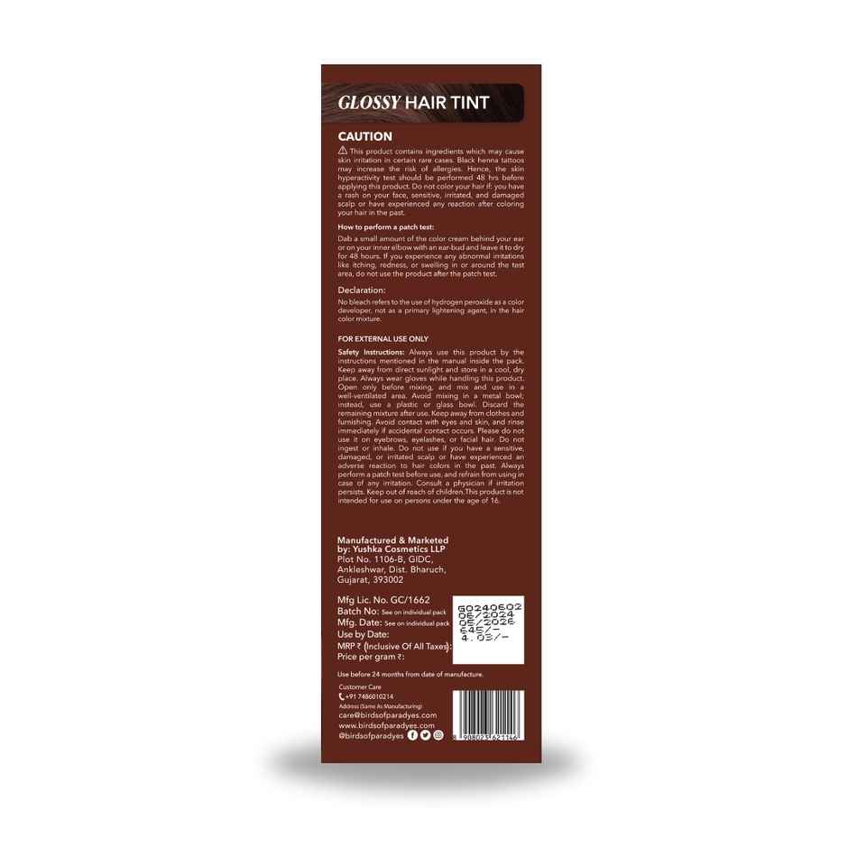 Paradyes Glossy Hair Tint Natural Hair Color - Espresso Brown