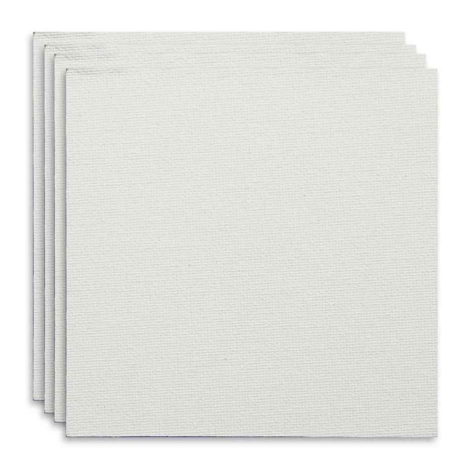 Itsy Bitsy Canvas Board Square 6 x 6 Inch 230gsm 2mm Thick 4 Pc Sw Lb