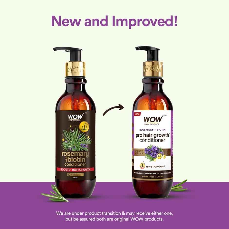 Wow Skin Science Rosemary With Biotin Conditioner