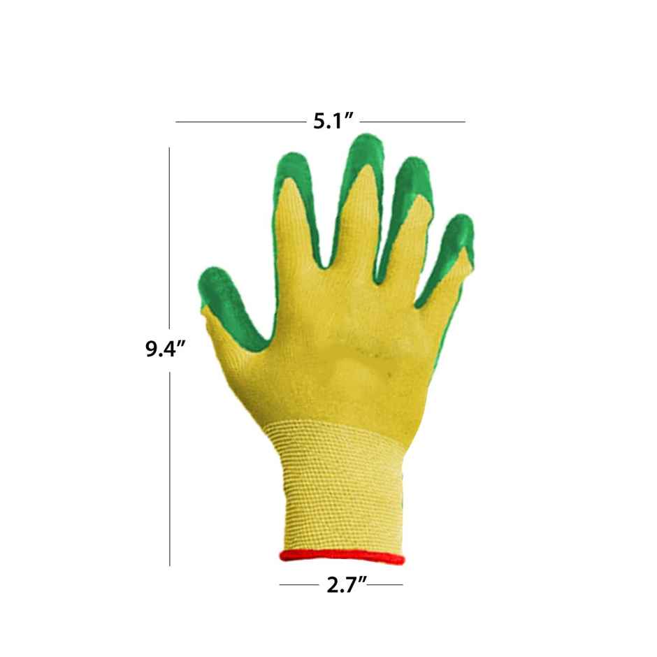 TrustBasket Reusable, Heavy Duty Garden Hand Gloves 2 Count (Pack Of 1) (Colour May Vary)