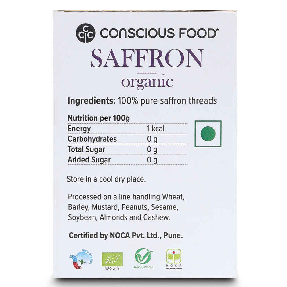 Conscious Food Organic Saffron | Glass Jar