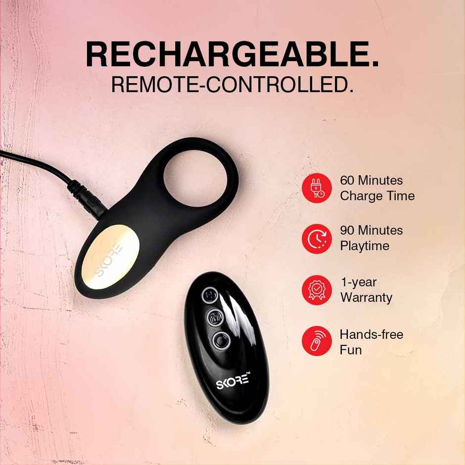 Skore Vibrating Ring | Buzzz With Remote For Him And Her