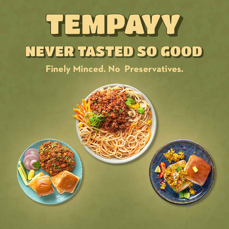 Hello Tempayy 15g Protein Tempeh Crumbles - Low Fat & High Fibre | Soy Tempeh Combo