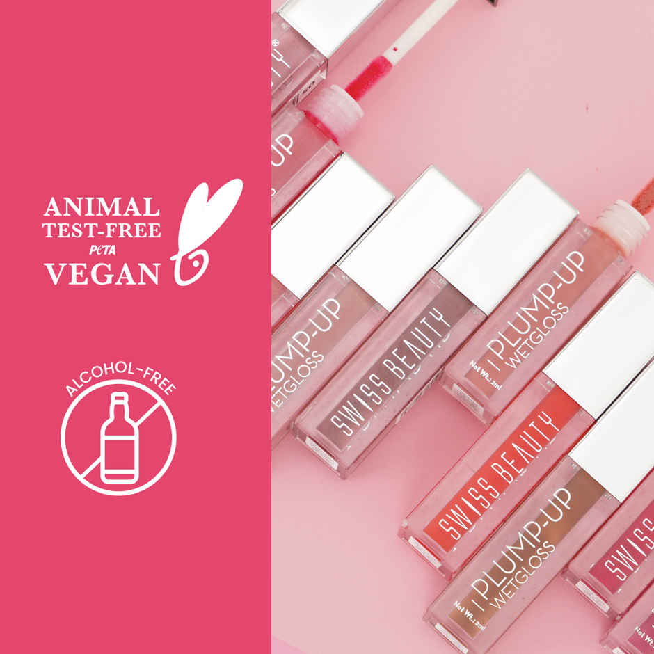 Swiss Beauty Plump Up Wet Lip Gloss For Glossy And Fuller Lips | 9 Berrylicious