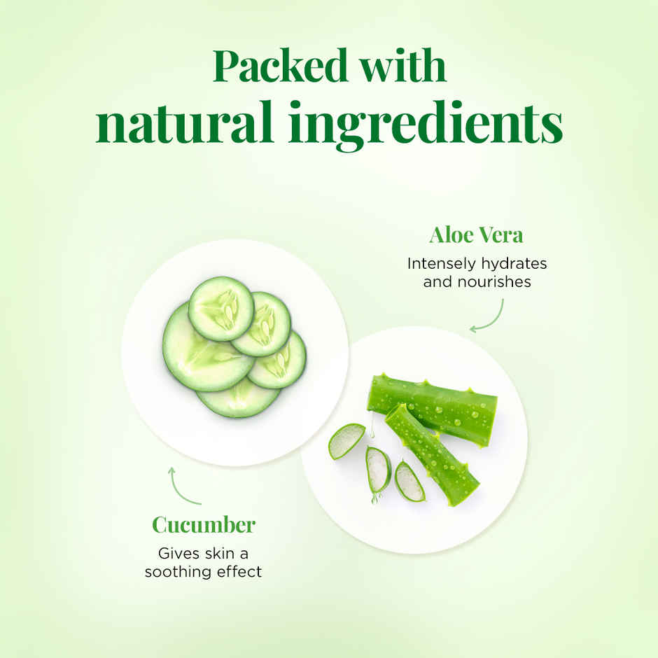 Everyuth Naturals Rejuvenating Cucumber | Aloe Vera Easy Fit Sheet Mask