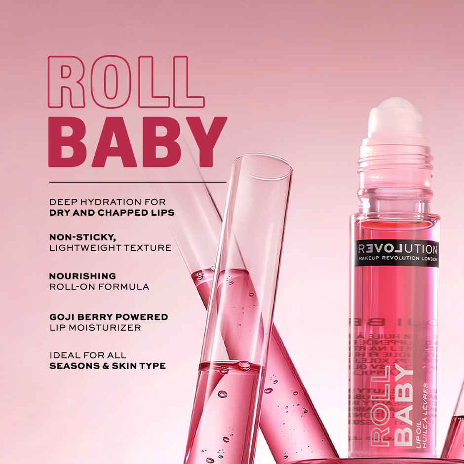 Makeup Revolution Relove Roll Baby Lip Oil Goji Berry