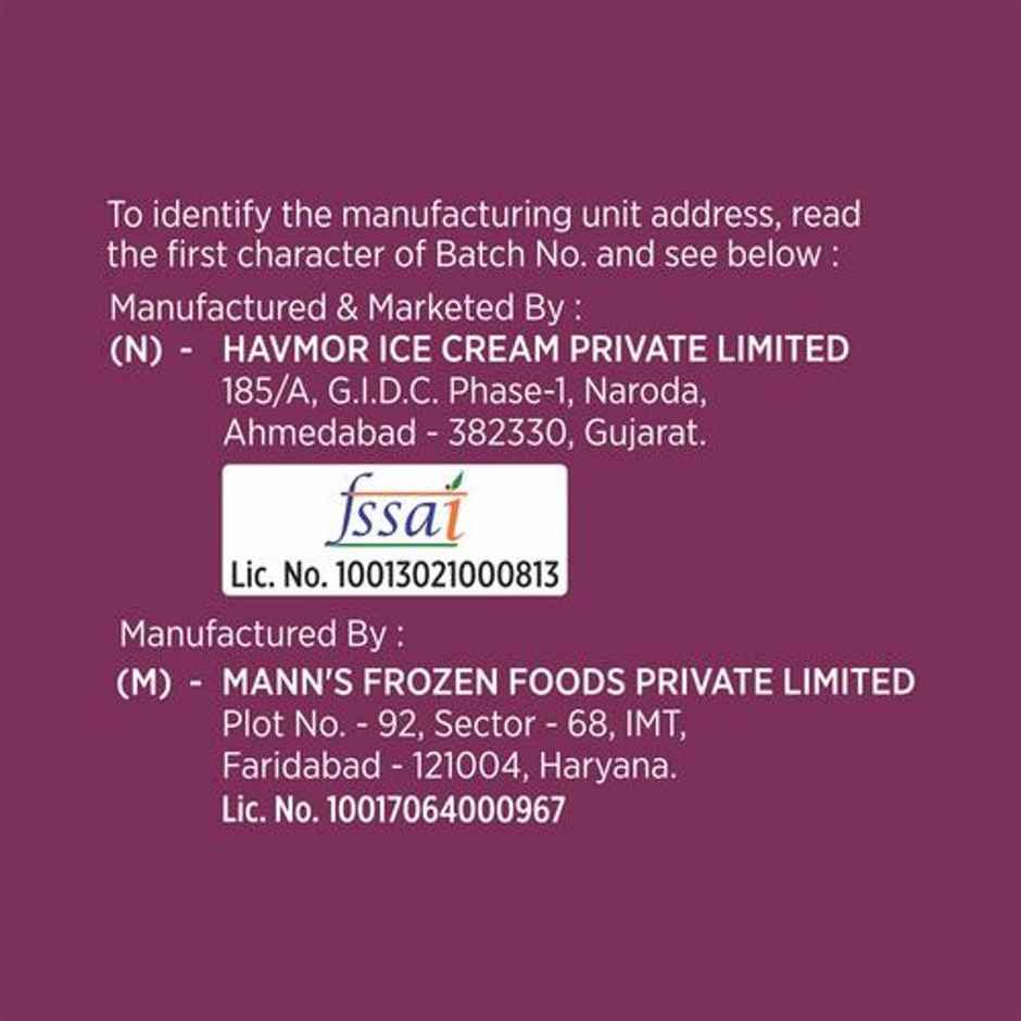 Havmor Taj Mahal Ice Cream Tub | Creamy & Smooth