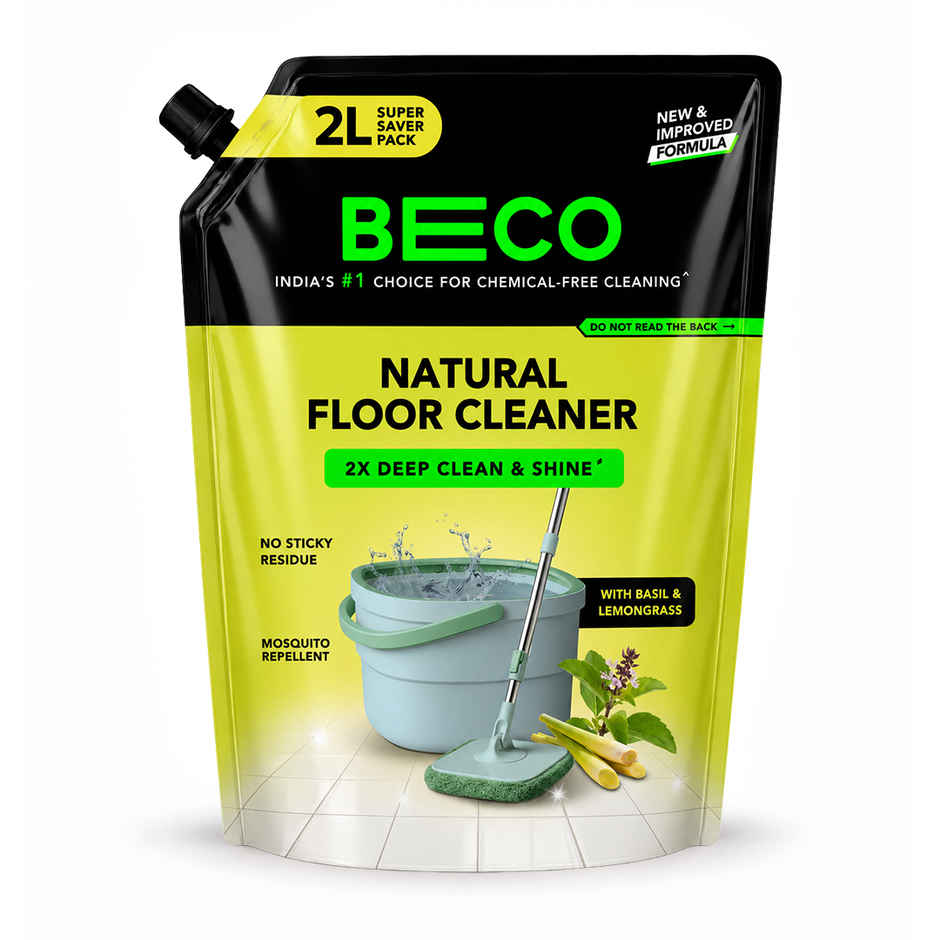 Beco Lemongrass & Basil Freshness Natural Floor Cleaner Refill Pack