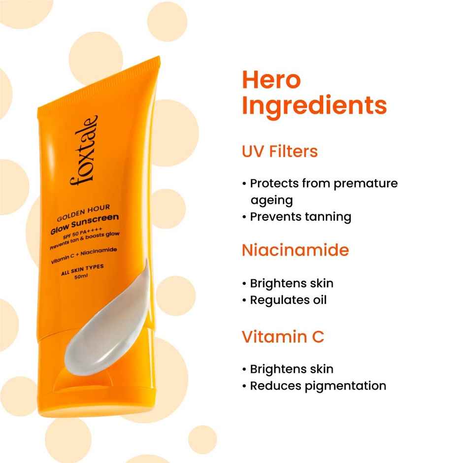 Foxtale Glow Sunscreen SPF 50 PA++++