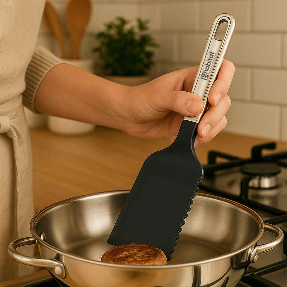 Habitat Premium Nylon Lasagna Turner | Perfect Elegant Functionality | Hanging Loop| Dish Washer Safe