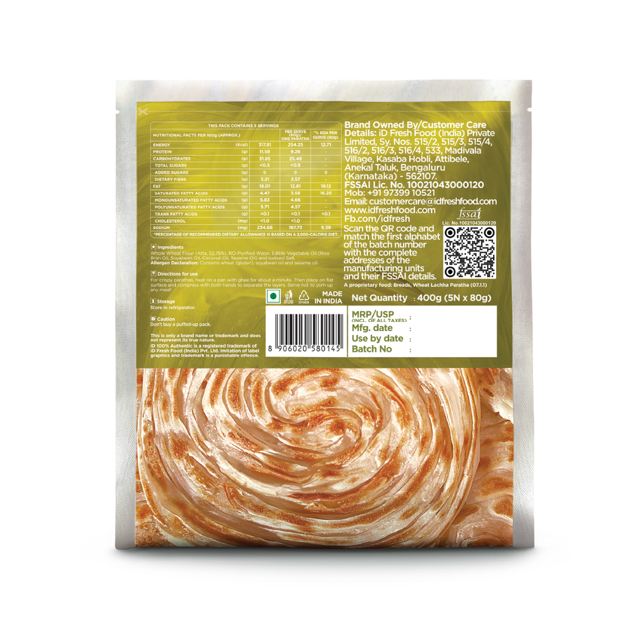 iD Fresh Wheat Lachha Paratha