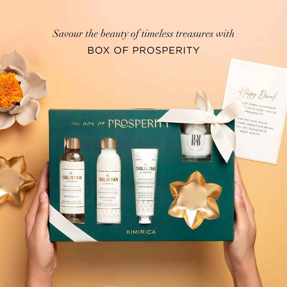 Kimirica Box of Prosperity | Luxury Self-Care Gift Set with Bath & Body Essentials | Premium Gifting