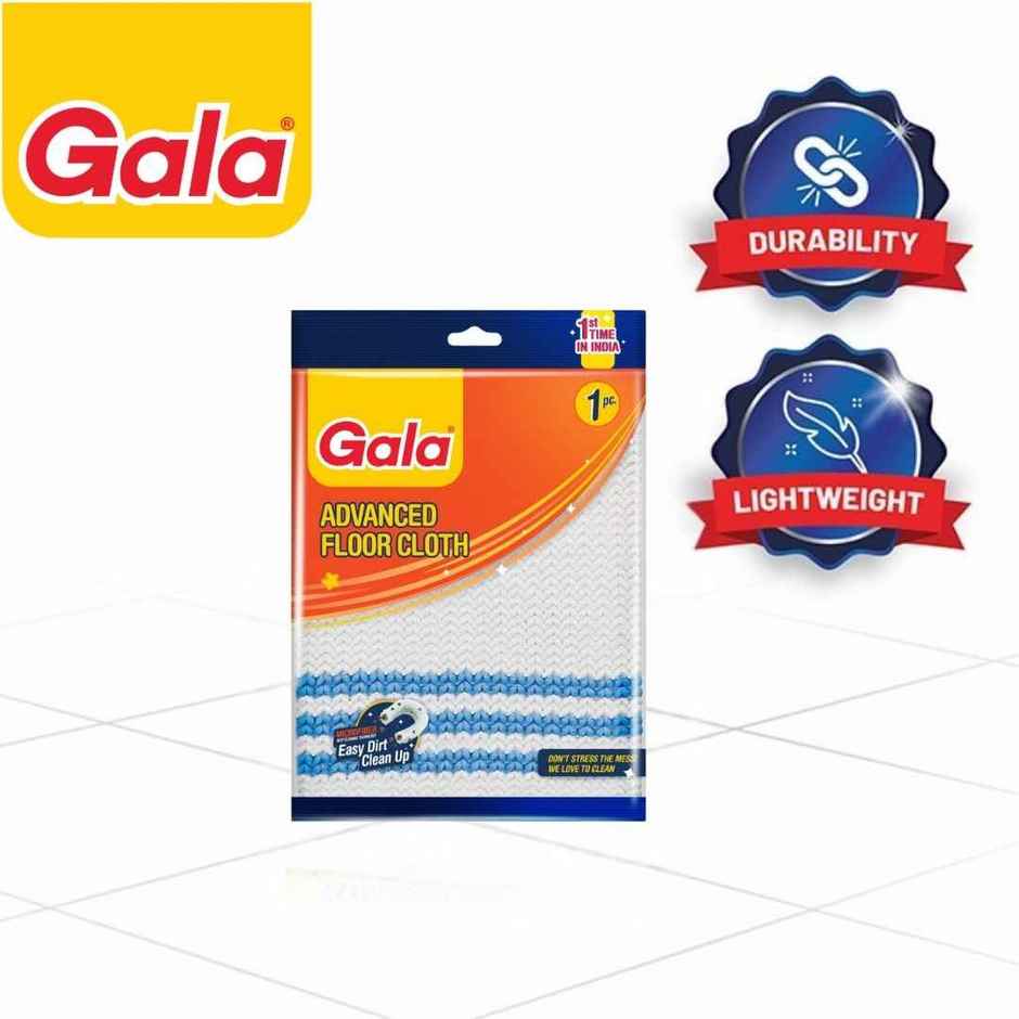 Lizol Citrus Floor Cleaner Liquid (1L) & Gala Microfiber Advance Floor Cloth (1pc) Combo