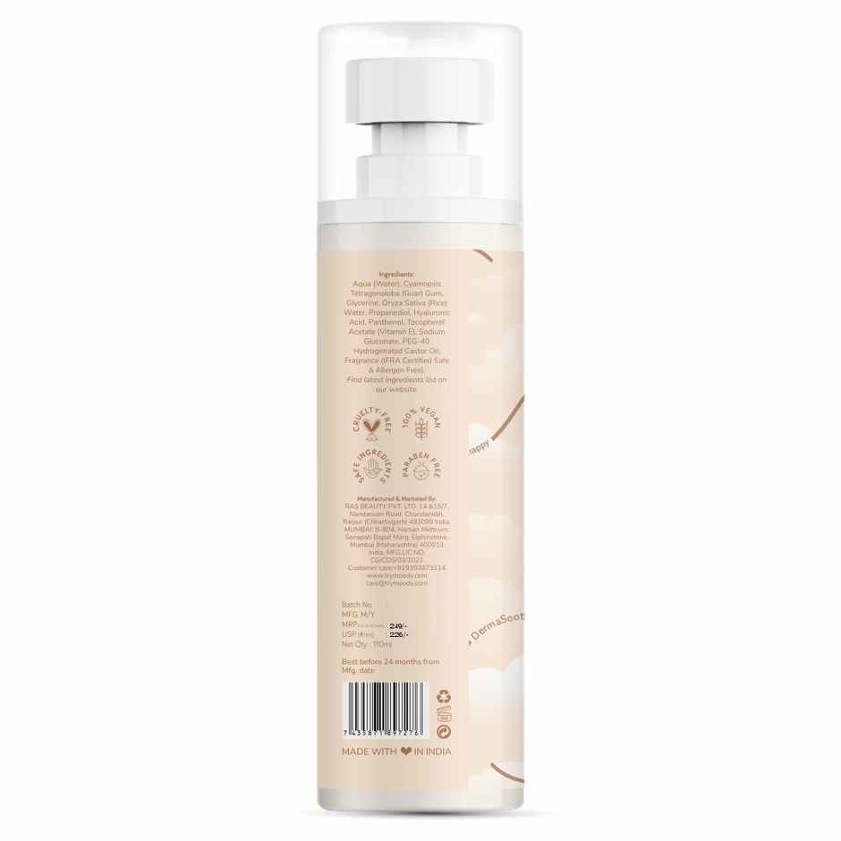 Moody DermaSoothe Brightening Face Mist & Essence Toner with Rice & Ceramides 