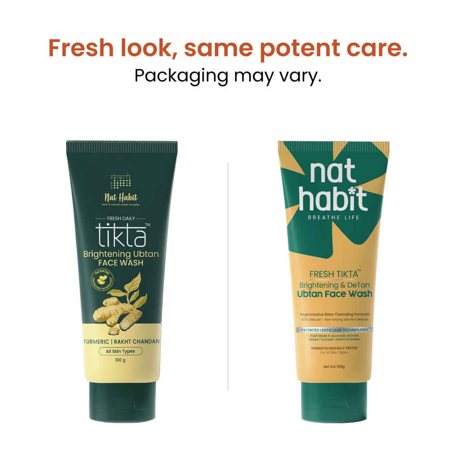 Nat Habit Brightening Ubtan Face Wash For Women & Men