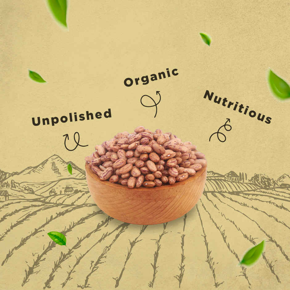 Bharat Organics Unpolished Rajma Chitra