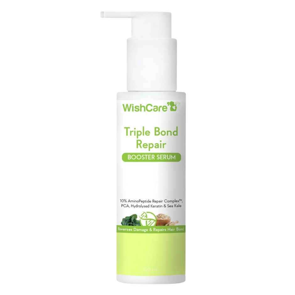 Wishcare Triple Bond Repair Shampoo (250ml) & Wishcare Triple Bond Repair Booster Serum With Amino Peptide Complex (100ml) Combo