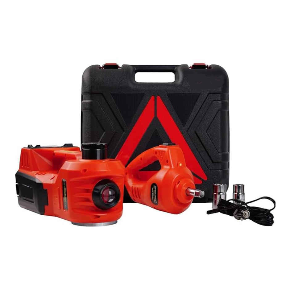 Potauto Electric Hydraulic Jack Lift & Wrench Kit For Changing Tyres | 5 In 1 Set For Car