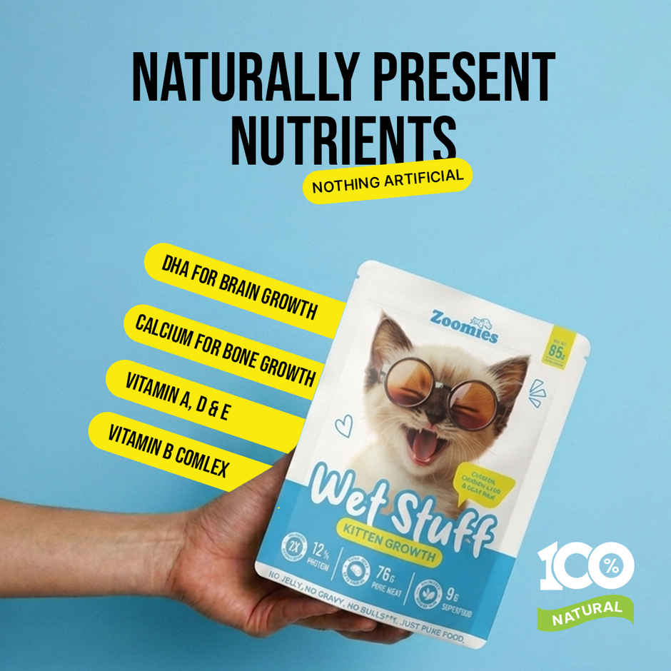 Zoomies Wet Stuff Kitten Growth Kitten Wet Food