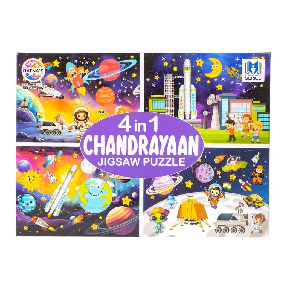 Ratna's 4In1 Chandrayaan Jigsaw Puzzle