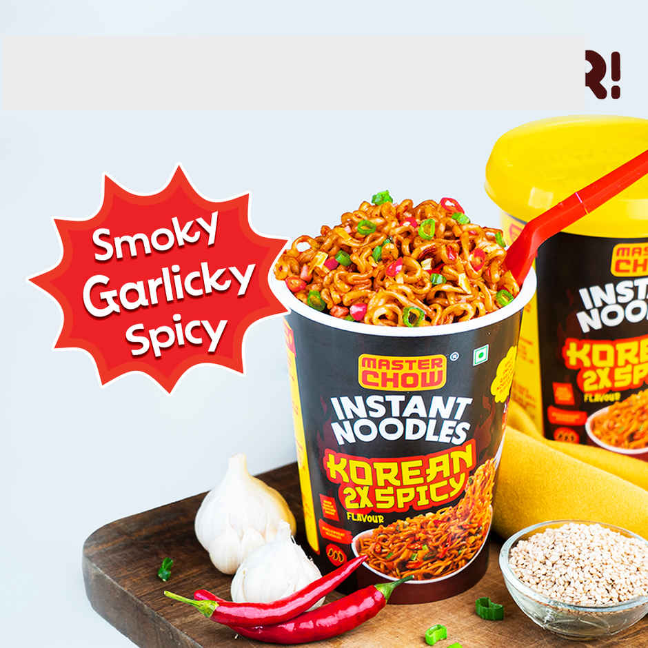 MasterChow Korean Instant Cup Noodles - Korean 2X Spicy Flavour Veg