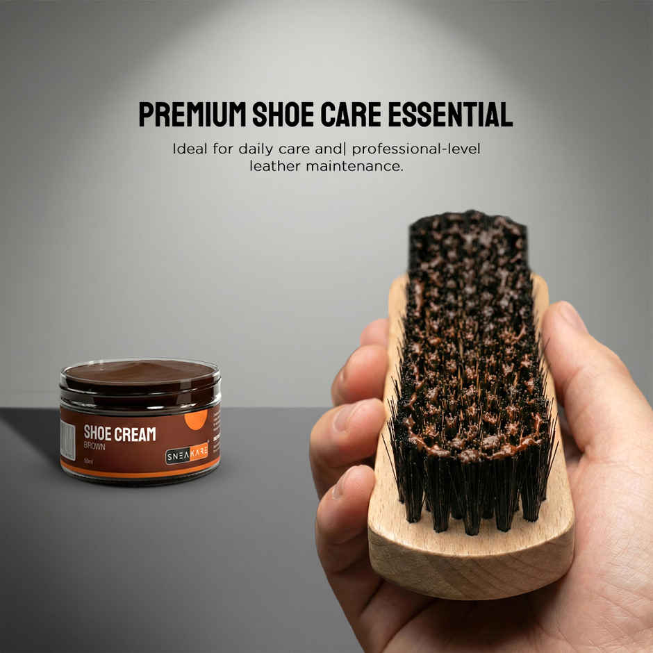 Sneakare Natural Shoe Polish and Care Brush