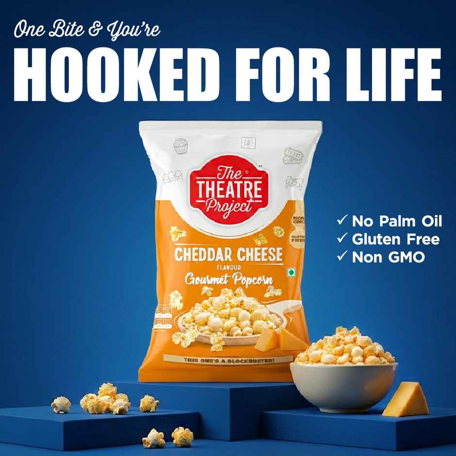 TTP Gourmet Popcorn | Cheddar Cheese | Cheesy & Crunchy
