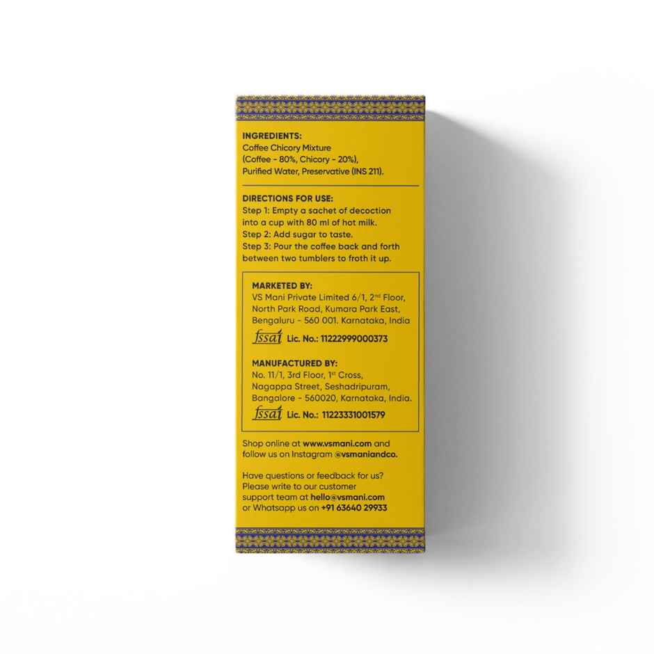 VS Mani Easy Filter Coffee Decoction | 80:20 Blend