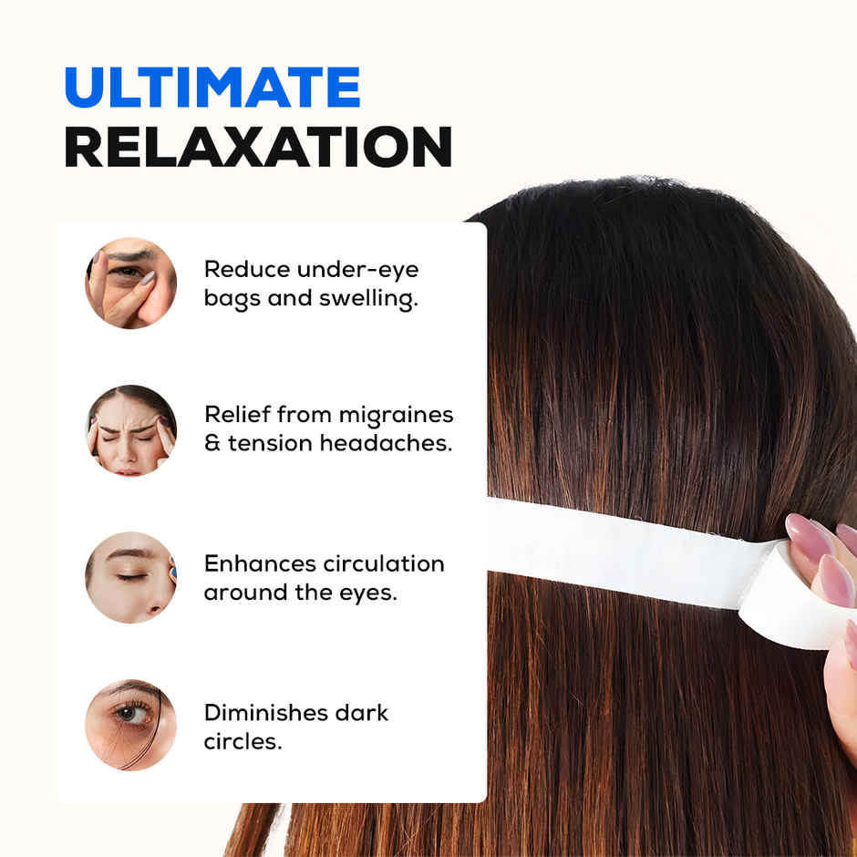 Gleva Cooling Eye Gel Mask for Dark Circles | Pain Relief | Redness | Eye Patches For Women & Men