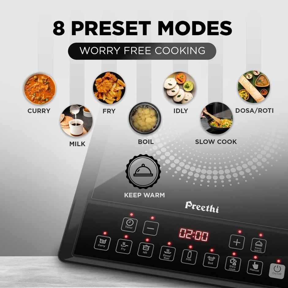 Preethi Indicook Ict124 Induction Cooktop