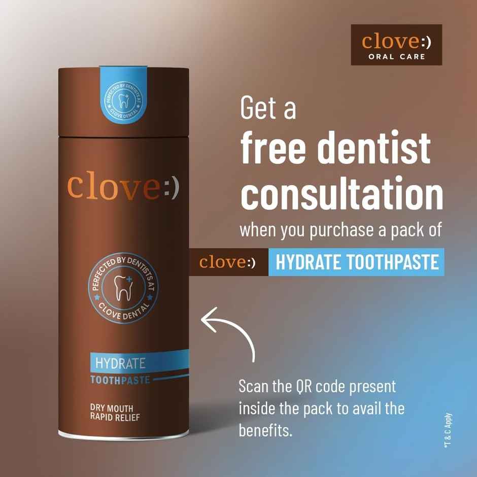 Clove Oral Care Hydrate Toothpaste | Dry Mouth Solution|Strengthens Mouth's Natural Defense Systems