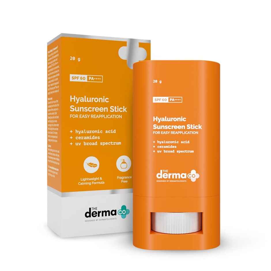 The Derma Co Hyaluronic Sunscreen Stick For All Skin Types With SPF 60 & Pa++++