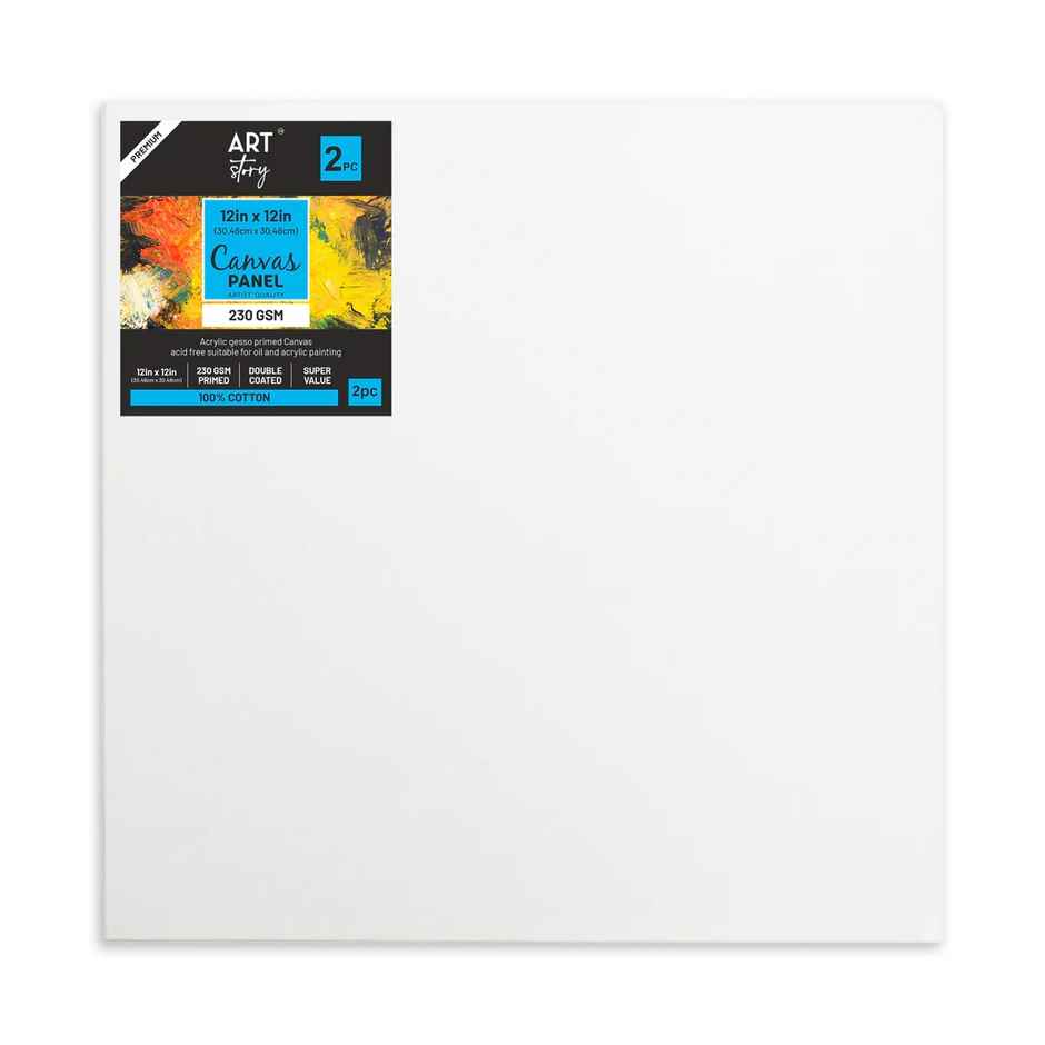 Itsy Bitsy Canvas Panel 3mm Mdf Board 12 x 12 Inch 2 Pcs Lb