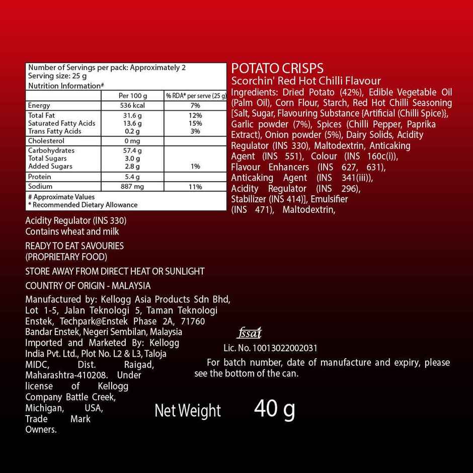Pringles Scorchin Red Hot Chilli | Spicy & Crispy