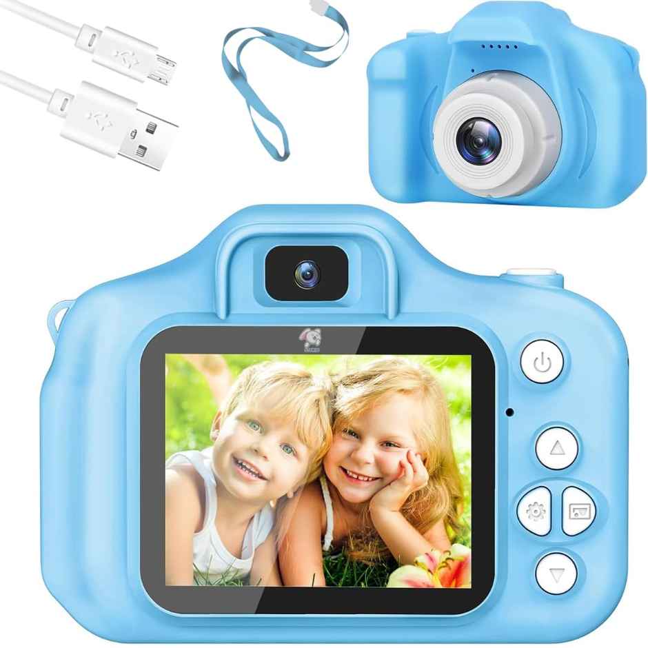 Storio Kids Digital Camera Toy | 3 MP 1080P HD Video | 2 Inch Screen | USB Rechargeable | Blue