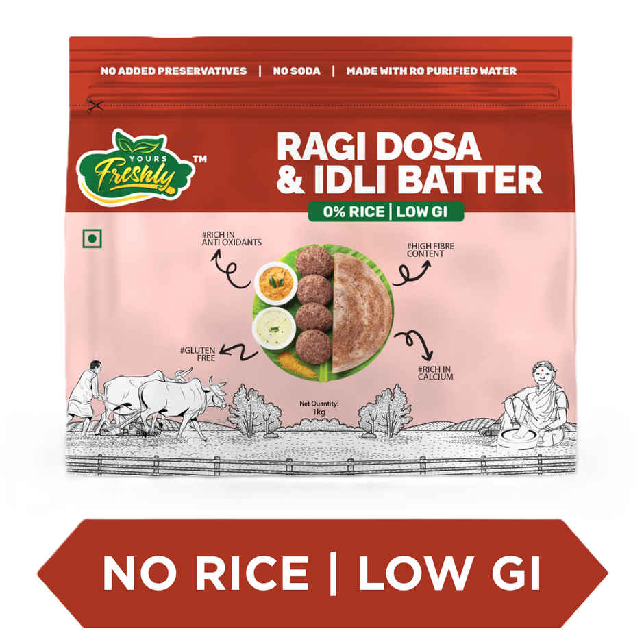 Yours Freshly Ragi Dosa & Idli Batter (0% Rice)