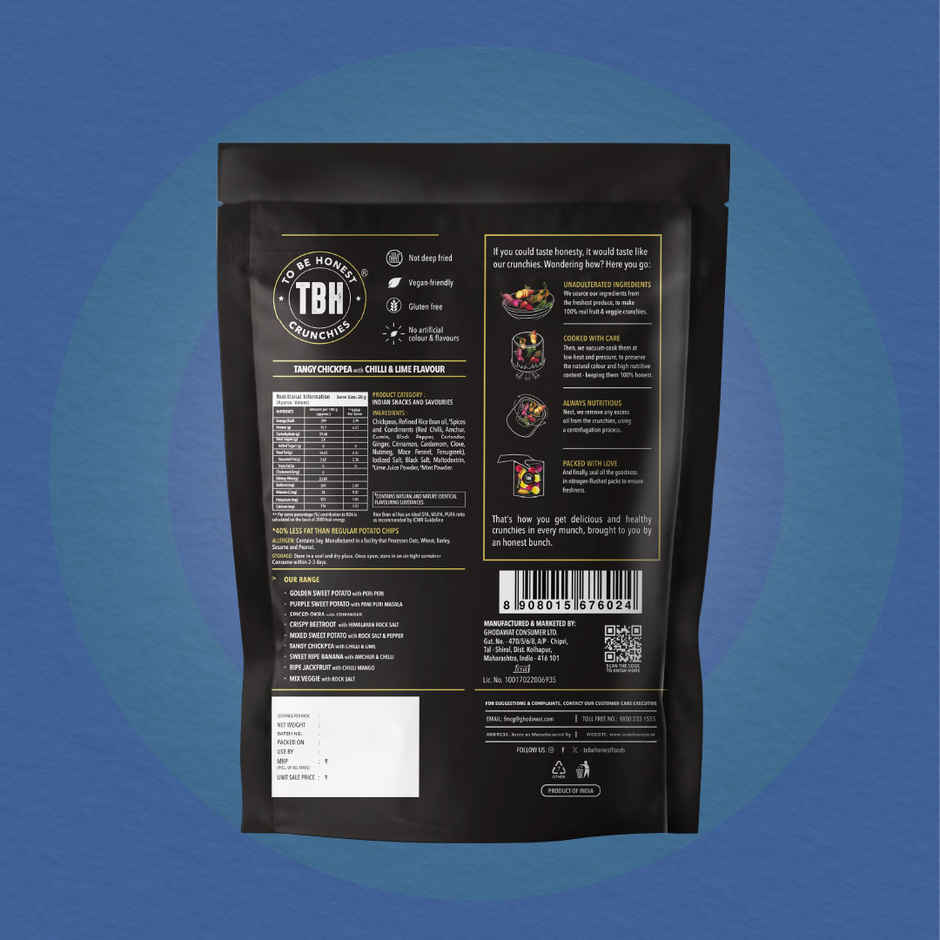 To Be Honest Tangy Chickpea with Chilli & Lime