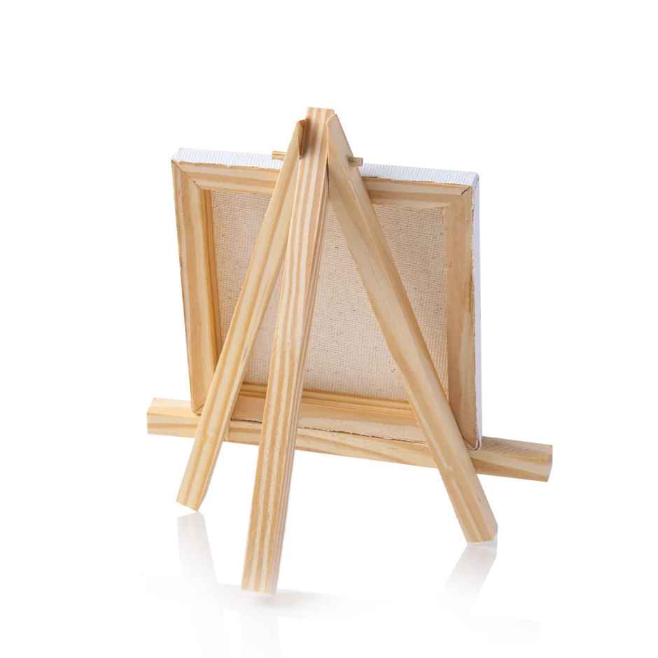 Itsy Bitsy Wooden Mini Easel With Canvas Easel Size 11cm Canvas Size 10 x 7.5cm Sw as