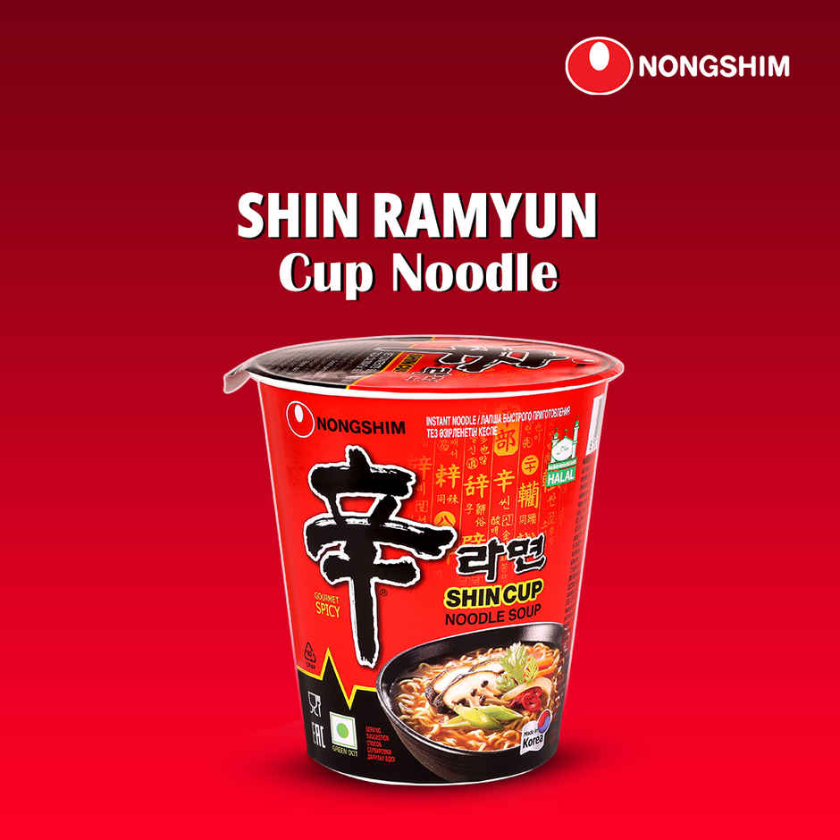 Nongshim Korean Shin Cup Noodle Soup Non Veg Combo