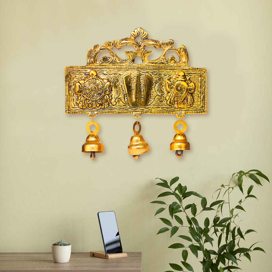 Tirupati Balaji Latkan for Door in Gold Polish | Devnidhi